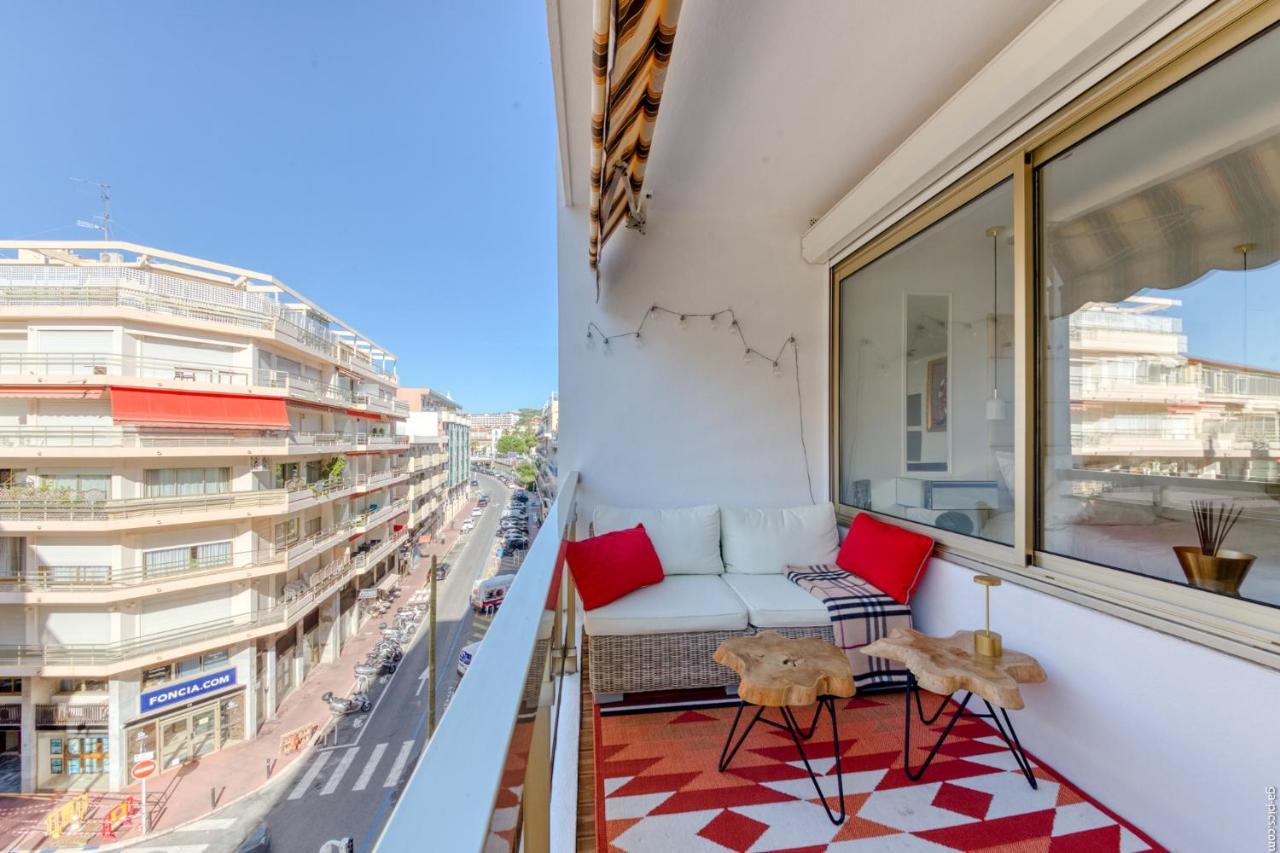 Luxury Maubourg - Vue Mer - Croisette 50M Plage - Clim - Terrasse Cannes Exteriér fotografie