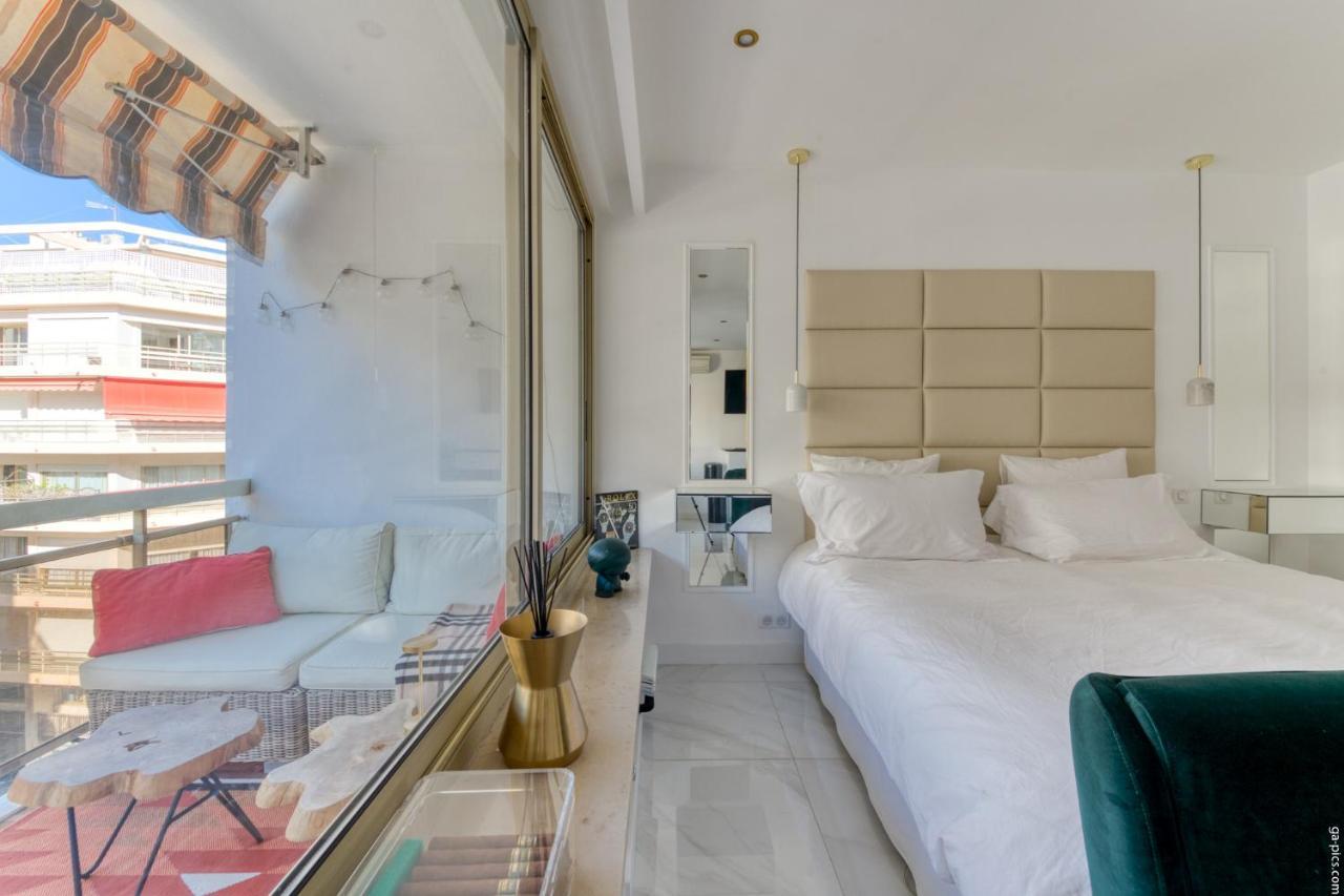 Luxury Maubourg - Vue Mer - Croisette 50M Plage - Clim - Terrasse Cannes Exteriér fotografie